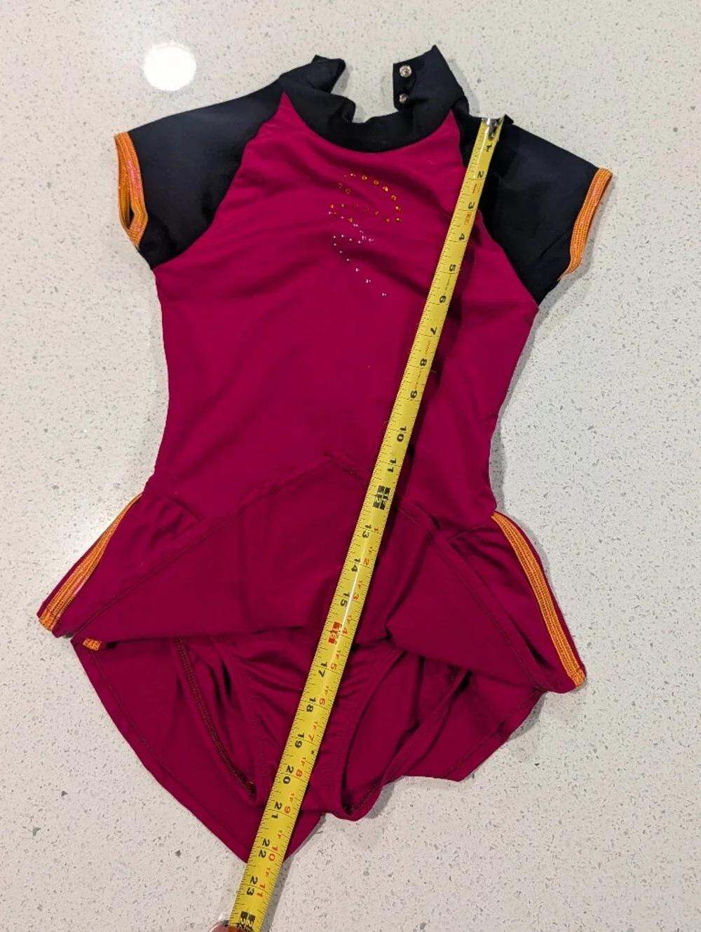GK Elite Ice Figure Skating Baton Twirling Dance Skirted Dress Leotard CL Large